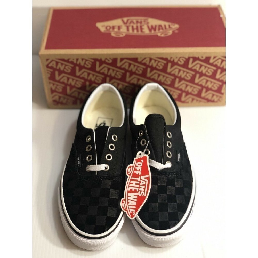 Vans Era (Deboss Checkerboard) Black White Shoes - Picture 4 of 10